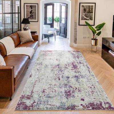 The Rug Seller Essence Distressed Abstract ESSC05 Rugs in Multicolour