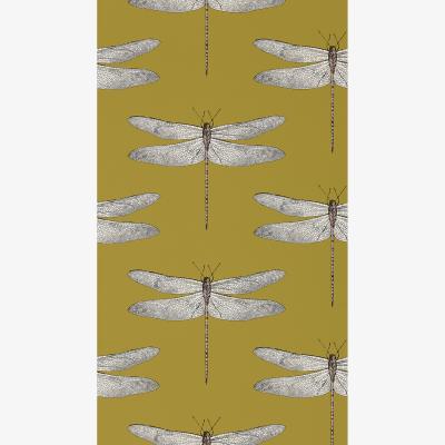 The Rug Seller Demoiselle Wallpaper 111244 by Harlequin in Ochre Grape Purple&nbsp;Roll