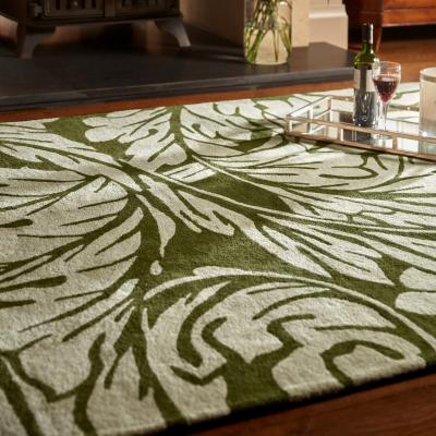 The Rug Seller Heritage 2 Floral Rugs in Moss