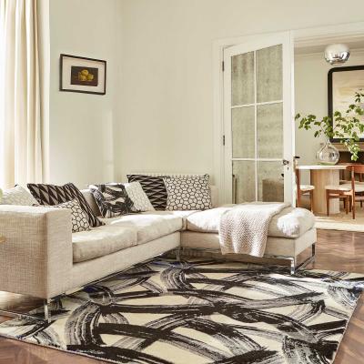 The Rug Seller Thyphonic Contemporary Wool Rugs 140505 Onyx Black by Harlequin