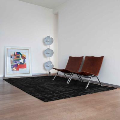 The Rug Seller Structures Baobab Rug 9200 in Black Water