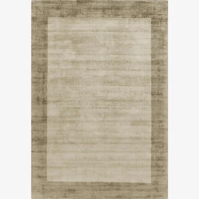 The Rug Seller Blade Border Rugs in Smoke Putty