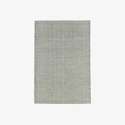The Rug Seller Ives Modern Chevron Zigzag Pattern Rugs in Black & White&nbsp;120x170cm