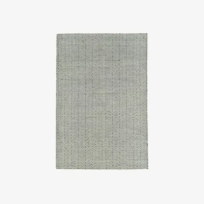 The Rug Seller Ives Modern Chevron Zigzag Pattern Rugs in Black & White&nbsp;120x170cm