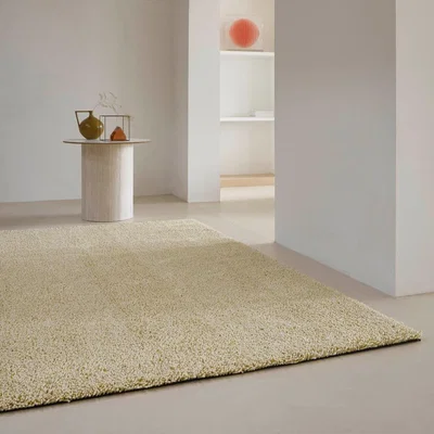 The Rug Seller Trace Loop Shaggy Rugs in turmaric yellow 120906 By Brink and Campman