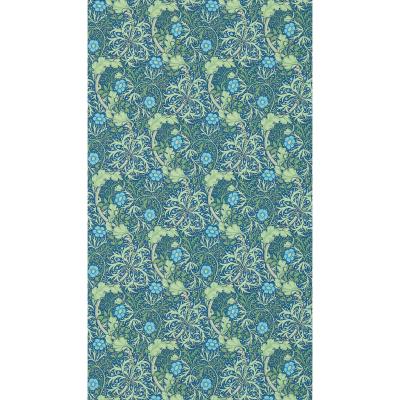 The Rug Seller Seaweed Wallpaper 214713 by Morris & Co in Cobalt Thyme Green&nbsp;Roll