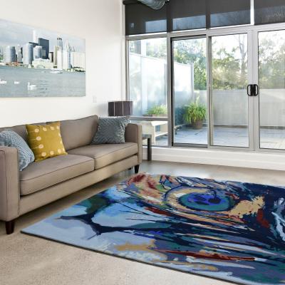 The Rug Seller Peacock Painting Multi-Coloured Rugs&nbsp;160x230cm