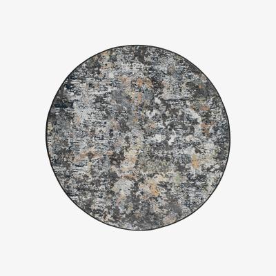 The Rug Seller Canyon Abstract Modern Circle Rugs 52023 3535 in Black