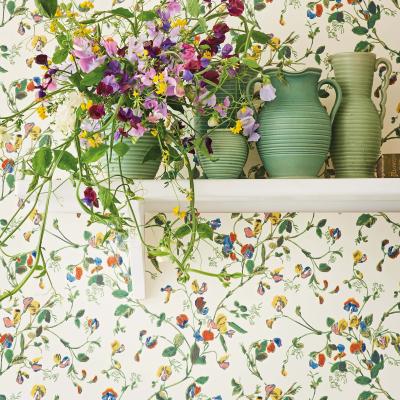 The Rug Seller Sweet Pea Wallpaper 115 11032 by Cole & Son in Cream Multi&nbsp;Roll