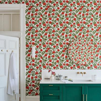 The Rug Seller Hampton Roses Wallpaper 7013 by Cole & Son in Rose RedRoll