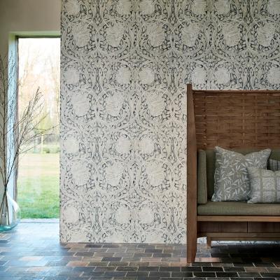 The Rug Seller Pure Pimpernel Wallpaper 216539 by Morris & Co in Black Ink&nbsp;Roll