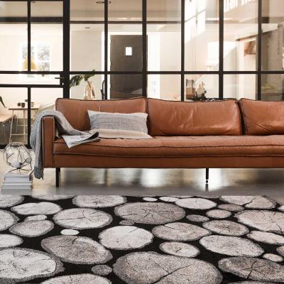 The Rug Seller Weconhome Logs Rugs 28341 090 in Black and Taupe