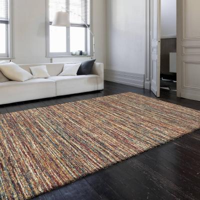 The Rug Seller Mehari 23067 2959 Abstract Shaggy Rugs in Rust Multi&nbsp;80x150cm