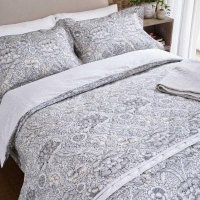The Rug Seller Wandle Bedding Duvet Cover and Pillowcase By Morris & Co in Grey&nbsp;74x48cm
