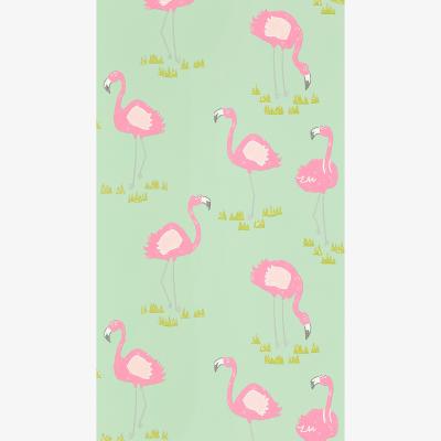 The Rug Seller Felicity Flamingo Wallpaper 111278 by Scion in Raspberry Pistachio&nbsp;Roll