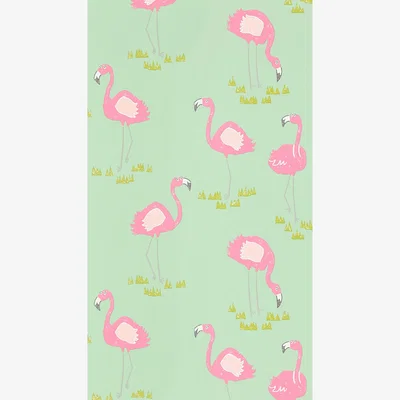 The Rug Seller Felicity Flamingo Wallpaper 111278 by Scion in Raspberry Pistachio&nbsp;Roll
