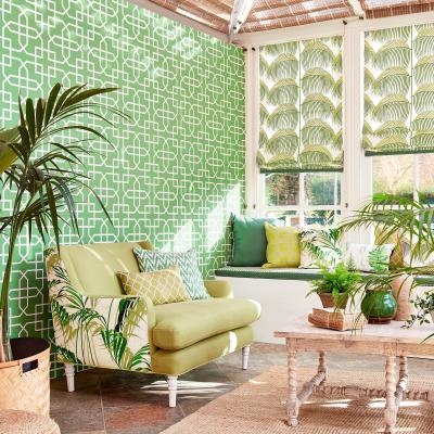 The Rug Seller Hampton Trellis Wallpaper 216660 by Sanderson in Botanical Green&nbsp;Roll