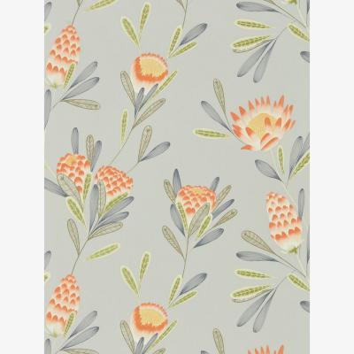 The Rug Seller Cayo Wallpaper 111773 by Harlequin in Coral Orange SilverRoll
