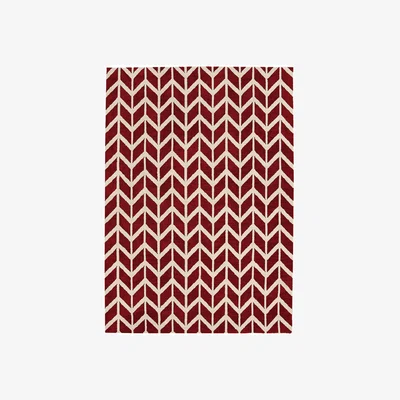 The Rug Seller Arlo Chevron Modern Rugs AR08 in Red&nbsp;160x230cm