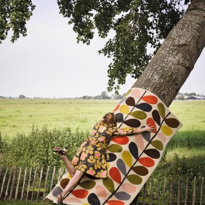 The Rug Seller Classic Stem Rugs 59505 in Multi by Orla Kiely
