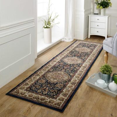 The Rug Seller Tabriz Traditional Hallway Runner Rugs in 33 B Blue&nbsp;68x235cm