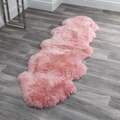 The Rug Seller Loburn New Zealand Sheepskin Rug in Blush PinkDouble