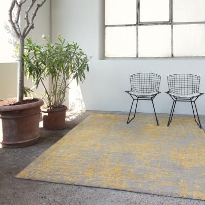 The Rug Seller Reflect Luxury Abstract Rugs 234 001 700 by Ligne Pure in Grey Gold&nbsp;200x300cm