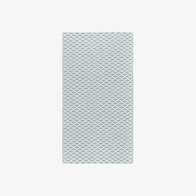 The Rug Seller Milek Tattoo Netting Rug in Aqua Grey