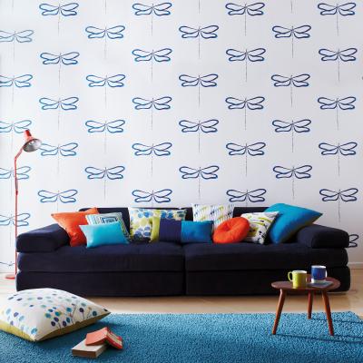 The Rug Seller Dragonfly Wallpaper 110246 by Scion in Indigo Peacock Chalk&nbsp;Roll