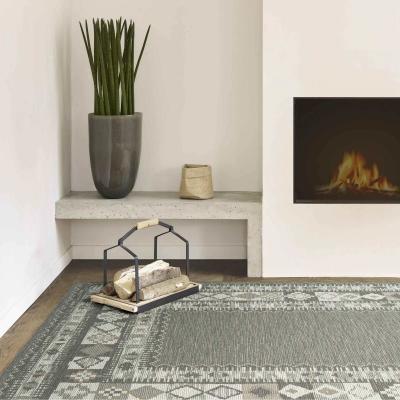 The Rug Seller Cabana 84001 3001 Boho Flatweave Rug in Light Beige