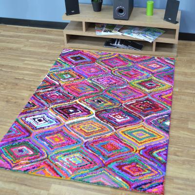The Rug Seller Cotton Chindi Aston Multicoloured Rugs 06