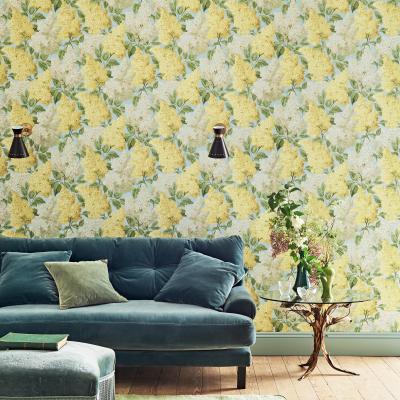 The Rug Seller Lilac Wallpaper 1003 by Cole & Son in Lemon Yellow Multi&nbsp;Roll