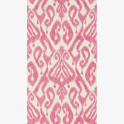 The Rug Seller Kasuri Ikat Wallpaper 216780 by Sanderson in Pondicherry Pink&nbsp;Roll