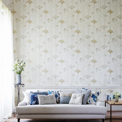The Rug Seller Gardinum Wallpaper 110554 by Harlequin in Ivory GoldRoll