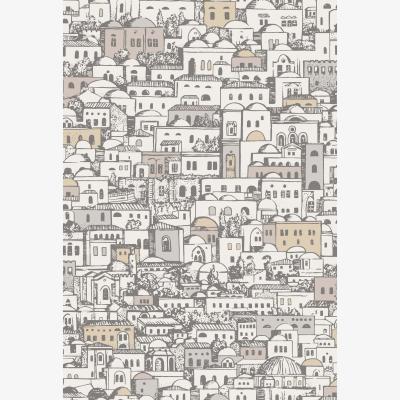 The Rug Seller Mediterranea Wallpaper 19038 by Cole & Son in Parchment Gilver&nbsp;Roll