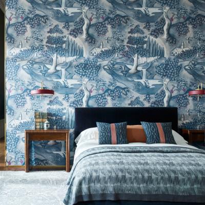 The Rug Seller Verdure Wallpaper 313020 by Zoffany in Indigo BlueRoll