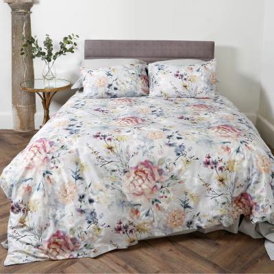 The Rug Seller Eden Floral Bedding Duvet Cover and Pillowcase in Grey&nbsp;260x220cm