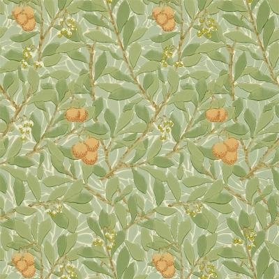 The Rug Seller Arbutus Wallpaper 210408 by Morris & Co in Green Terracotta&nbsp;Roll