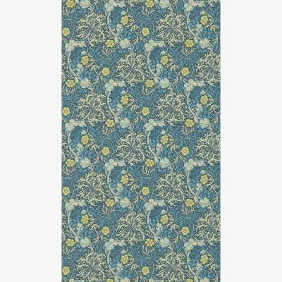 The Rug Seller Seaweed Wallpaper 214714 by Morris & Co in Ink Woad Blue&nbsp;Roll
