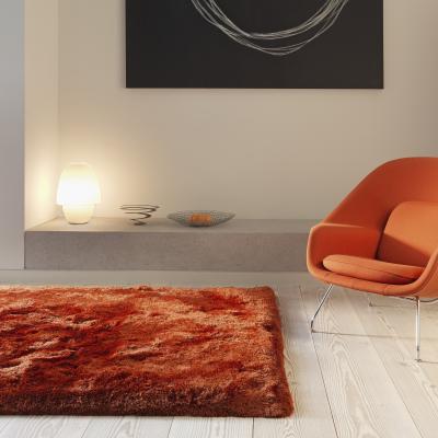 The Rug Seller Plush Shaggy Rugs in Rust