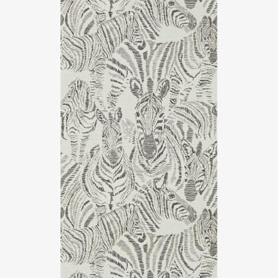 The Rug Seller Nirmala Wallpaper 112257 by Harlequin in Ebony Chalk White&nbsp;Roll