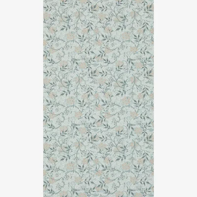 The Rug Seller Jasmine Wallpaper 214726 by Morris & Co in Silver Charcoal Grey&nbsp;Roll