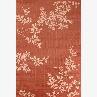 The Rug Seller Outdoor Leaves Rugs in Terracotta by Rugstyle