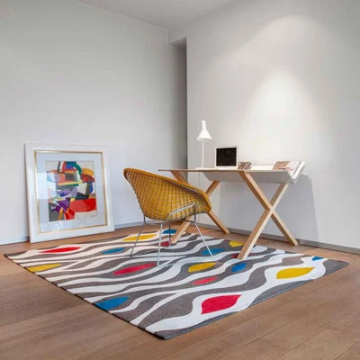 The Rug Seller Louis De Poortere Designer Abstract Volute Rugs in 9224 Scroll