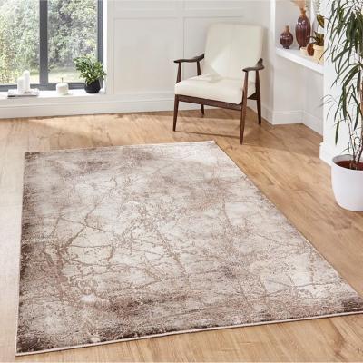 The Rug Seller Florence 50035 Distressed Abstract Rugs in Beige