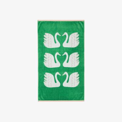 The Rug Seller Swim Swan Swam Towels by Scion in Mint Leaf Green90x150cm