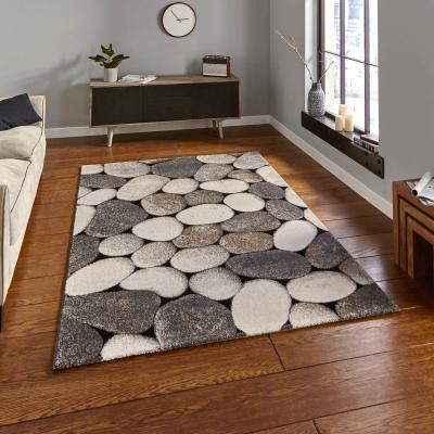 The Rug Seller Woodland Rugs 2099 in Cream and Grey120x170cm