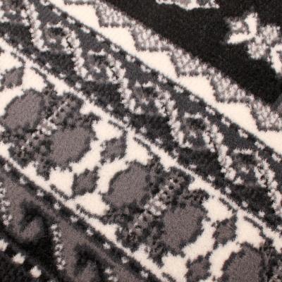 The Rug Seller Malak Circular Rugs in Black by Rugstyle