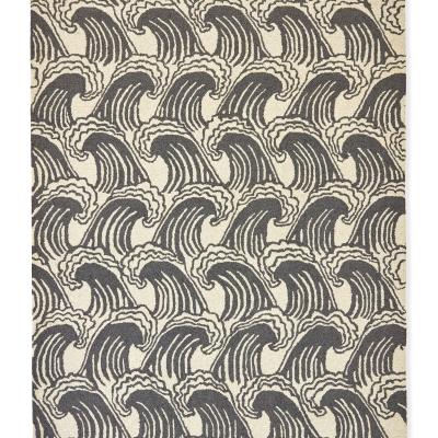The Rug Seller Ride The Wave 125605 Wool Rugs by Scion in Liquorice250x350cm