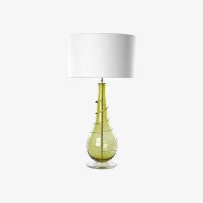 The Rug Seller Ninevagh Crystal Glass Lamp by William Yeoward in Moss Green&nbsp;54x19cm